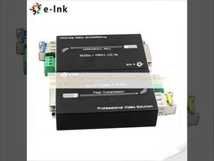 ตัวขยายสัญญาณไฟเบอร์ Mini 4K DVI สัญญาณแบบไม่บีบอัด ระยะ 80 กม. ควบคุม RS232