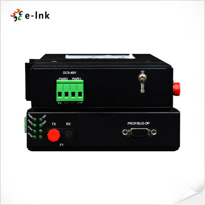 IP40 FPGA Profibus-DP Fiber Optic Converters 35mm DIN Rail