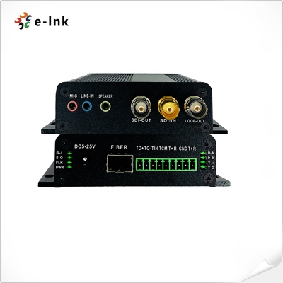 2Ch Bidirectional 3G SDI To Fiber Optic Converter Hot Swap Hot Plug Broadcast Level