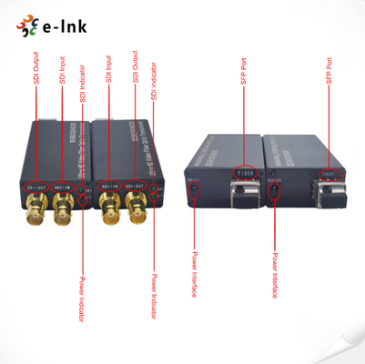 Mini BIDI 12G SDI Fiber Optical Converter Forward Backward 12G SDI Video