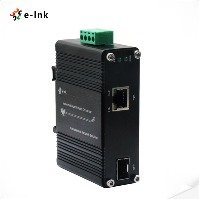 SFP 60W POE Fiber Media Converter 100/1000BASE-X EN55022