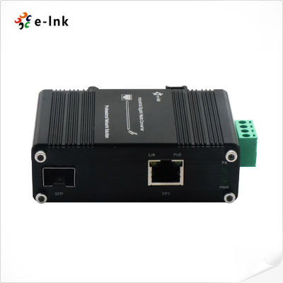 SFP 60W POE Fiber Media Converter 100/1000BASE-X EN55022