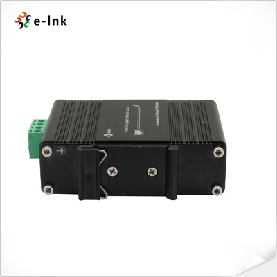 12-48VDC POE Fiber Media Converter 1 Port 1000X To 2 Port 10/100/1000B 30W