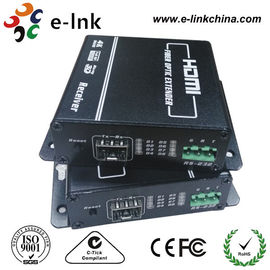 LC Connector HDMI Over Fiber Optic Extender , Hdmi To Cat5 / Cat6 Extender Converter