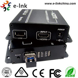 Multimode Hdmi Over Fiber Optic KVM Extender Converter 1920 X 1080 Resolutions
