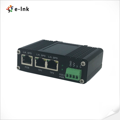 Gigabit Ethernet PoE Splitter with 12VDC Output, Plug-and-Play Design with IEEE802.3at