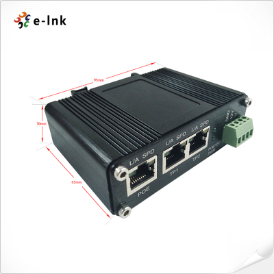 Gigabit Ethernet PoE Splitter with 12VDC Output, Plug-and-Play Design with IEEE802.3at