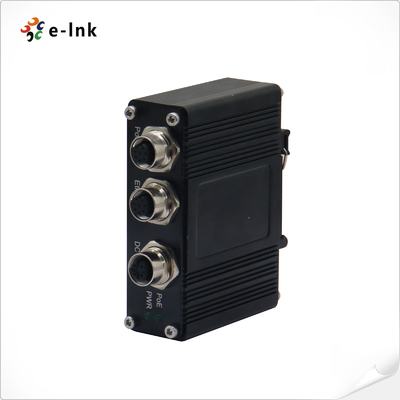 Industrial PoE Injector, EN50155 Standard, M12 Interface, Wide Voltage 12~48V DC