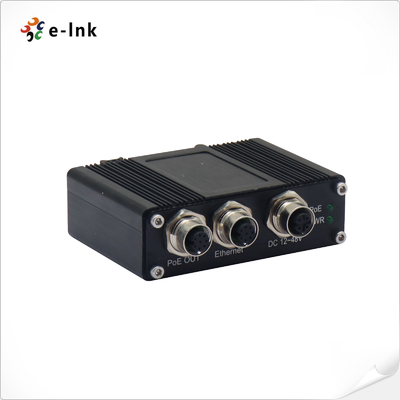 10G Base-T PoE Injector Industrial Grade Wide Voltage 12-48V DC