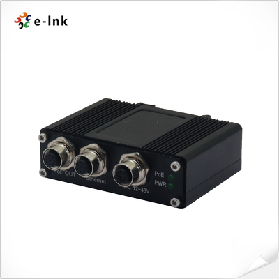 EN50155 Railway PoE Injector Wide Voltage 12-48V DC Auto Sensing PoE