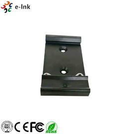 Black Aluminum Alloy Industrial Fiber Media Converter DIN Rail Mounting Clips