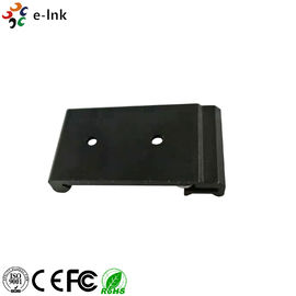 Black Aluminum Alloy Industrial Fiber Media Converter DIN Rail Mounting Clips
