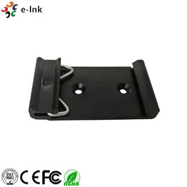 Black Aluminum Alloy Industrial Fiber Media Converter DIN Rail Mounting Clips