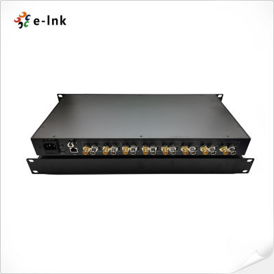 8Ch 3G SDI 1Ch 10G Ethernet Over Fiber Extender SMF LC Connector
