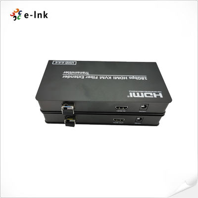 HDMI 2.0 HDCP 2.2 Fiber Optic Ethernet Extender 4K KVM USB 4096x2160P