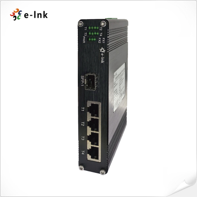 RJ45 Industrial Ethernet POE Switch 5W 10/100/1000Base-T Automatic Resettable