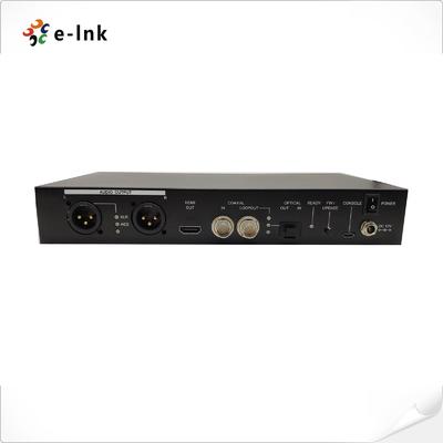Broadcast Level SDI To Fiber Optic Converter 12G SDI To HDMI 2.0 40M 10KM Distance