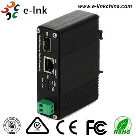 12 - 48 V 30W PoE Industrial Ethernet Media Converter โหมดเดี่ยวไฟเบอร์เดียว