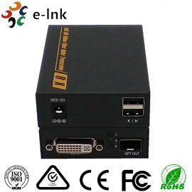 สัญญาณตัวเชื่อมต่อ EDID LC วิดีโอ DVI เป็น Fiber Converter 4K X 2K 3860 * 2160 30Hz 3D