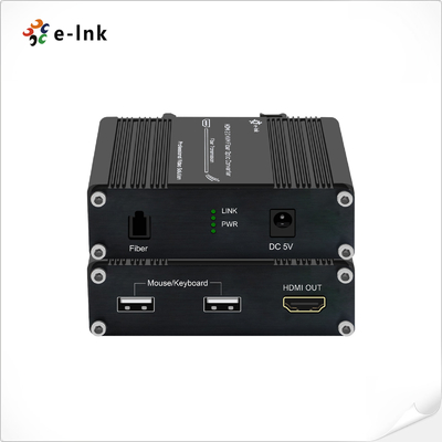 มินิ 4K/60Hz HDMI 2.0 KVM USB ผ่าน Fiber Optic Extender