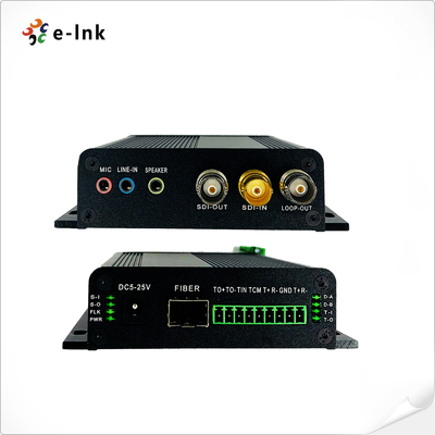 1Ch 2 ด้าน 3G-SDI ด้วยลุป-เอาท์ + 1Ch Tally + 2Ch 2 ด้าน RS485 หรือ RS422 + 2Ch สเตเรียออดิโอ + 1Ch ไมโครโฟนผ่านเครื่องแปลงไฟเบอร์