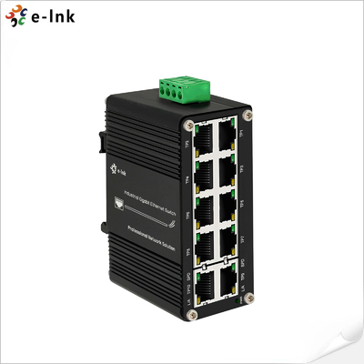 สวิตช์เอเธอร์เน็ตจิกาบิต 10 ท่าอุตสาหกรรมขนาดเล็กที่ไม่ถูกบริหาร 12 ~ 48VDC