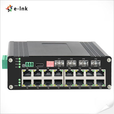 Industrial L2 Managed Hardened Ethernet Switch IEEE802.3at PoE สําหรับเครือข่ายวงจรปิดอุตสาหกรรม