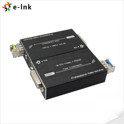 มินิ 4K DVI Over Fiber Extender พร้อมส่งสัญญาณเสียงสเตียโร่
