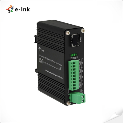 อุตสาหกรรมเรียง RS232/RS485/RS422 SFP โมเดมไฟเบอร์ออปติก Din Rail