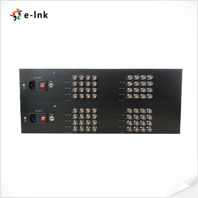 E-link ตัวแปลงไฟเบอร์วิดีโอ 4-in-1 AHD CVI TVI CVBS ส่งสัญญาณ 120 กม.