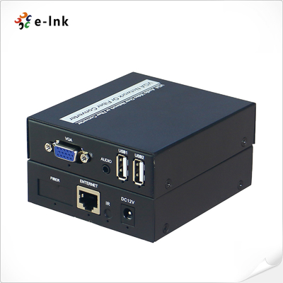 VGA KVM Extender ระยะไกล Single Cable USB Audio
