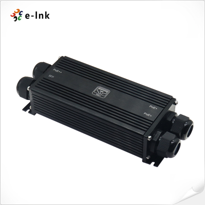 IP67 แข็งแรง Gigabit PoE Extender 1 ใน 3 ออก + SFP 90W 400m